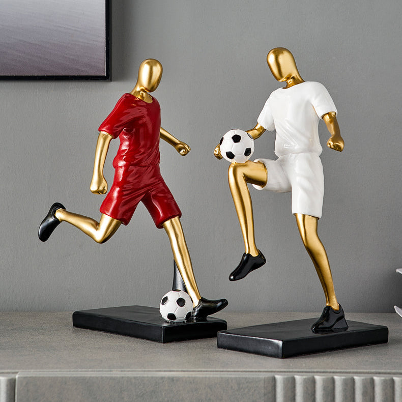 Abstrakte Fußballspieler-Figur