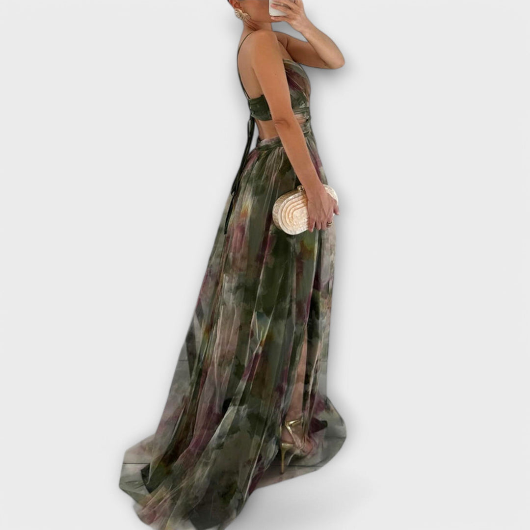 Annai Mesh Maxi Kleid - Elegant und Figurbetonend