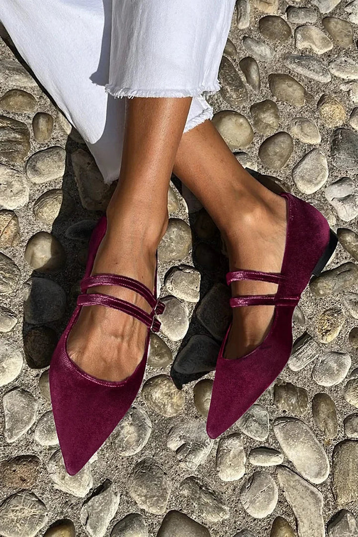Elegante Ballettschuhe mit Doppelriemen