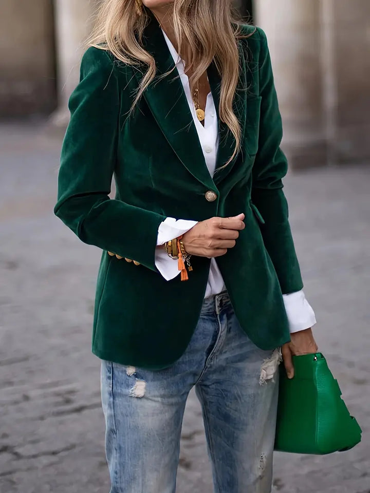 JULISSE | BLAZER ÉLÉGANT EN VELOURS 