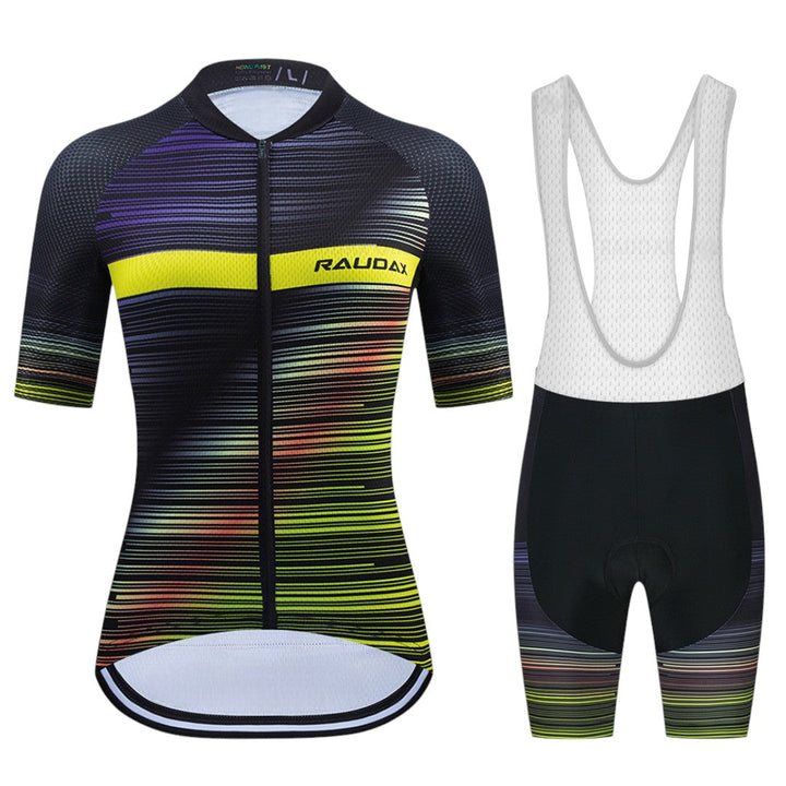 Tenue de cyclisme d'été pour femme AKTIVABENTEUER™ RAUDAX | Respirante, protection UV et coussinet en gel 19D 