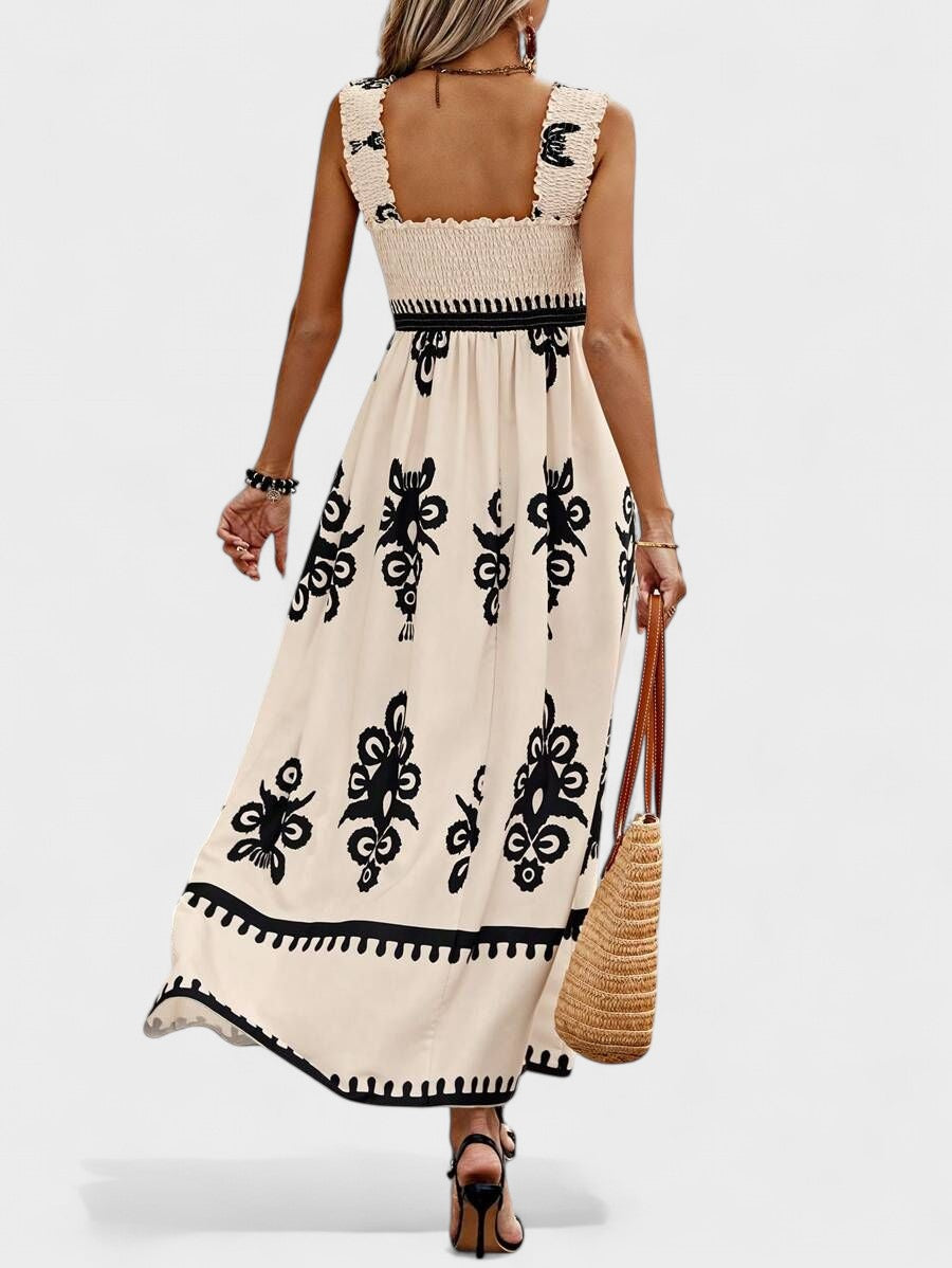 Liora | Robe longue à corsage froncé