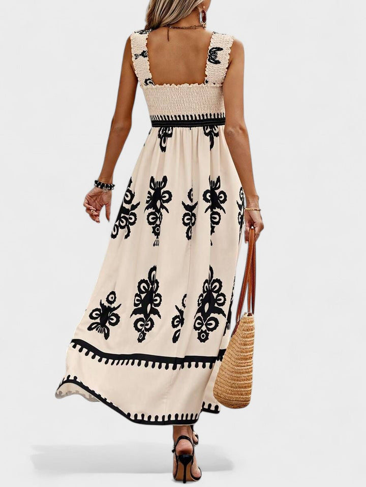 Liora | Robe longue à corsage froncé