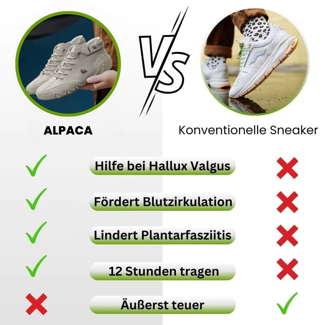 Alpaga - chaussure pieds nus en cuir ergonomique, imperméable et antidouleur
