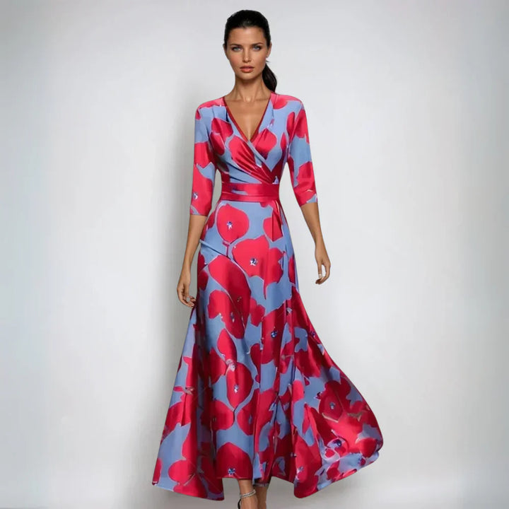 Lorena | Robe portefeuille fleurie