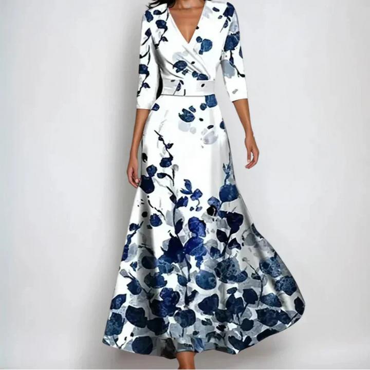 Emily - Luxuriöses Blumenkleid