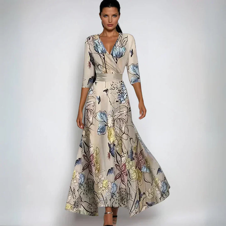 Lorena | Robe portefeuille fleurie