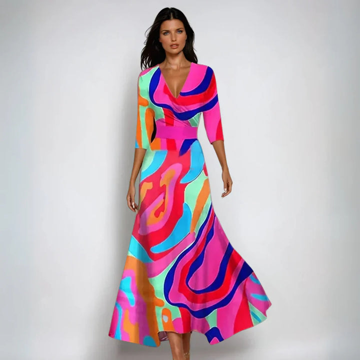 Lorena | Robe portefeuille fleurie