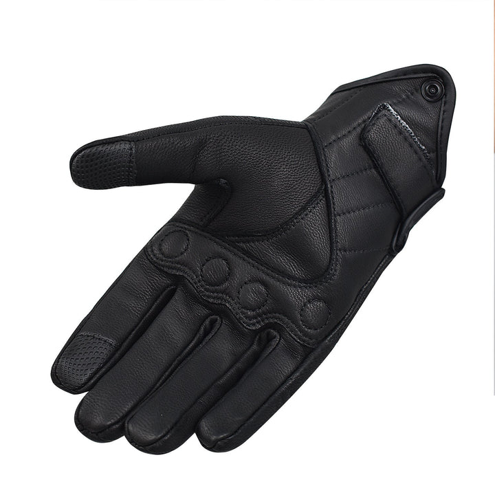 PU-Leder Motorradhandschuhe mit Touchscreen-Funktion