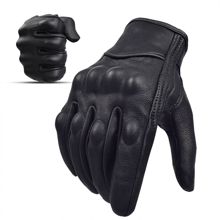 PU-Leder Motorradhandschuhe mit Touchscreen-Funktion