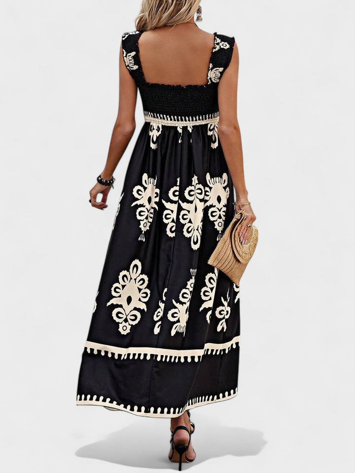 Liora | Robe longue à corsage froncé