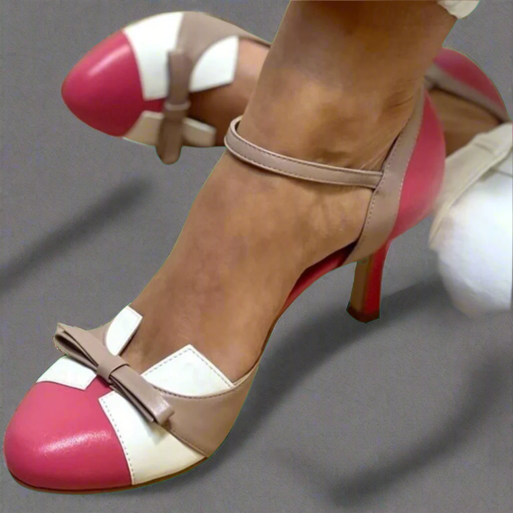 Bellarosa | Bunte Sandalen mit Knoten und Riemen, runde Zehen