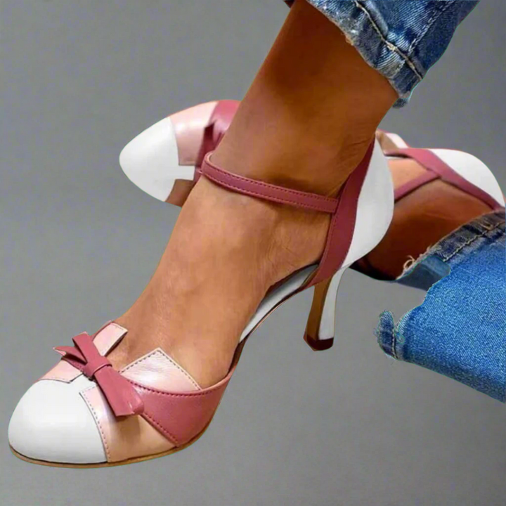 Bellarosa | Bunte Sandalen mit Knoten und Riemen, runde Zehen
