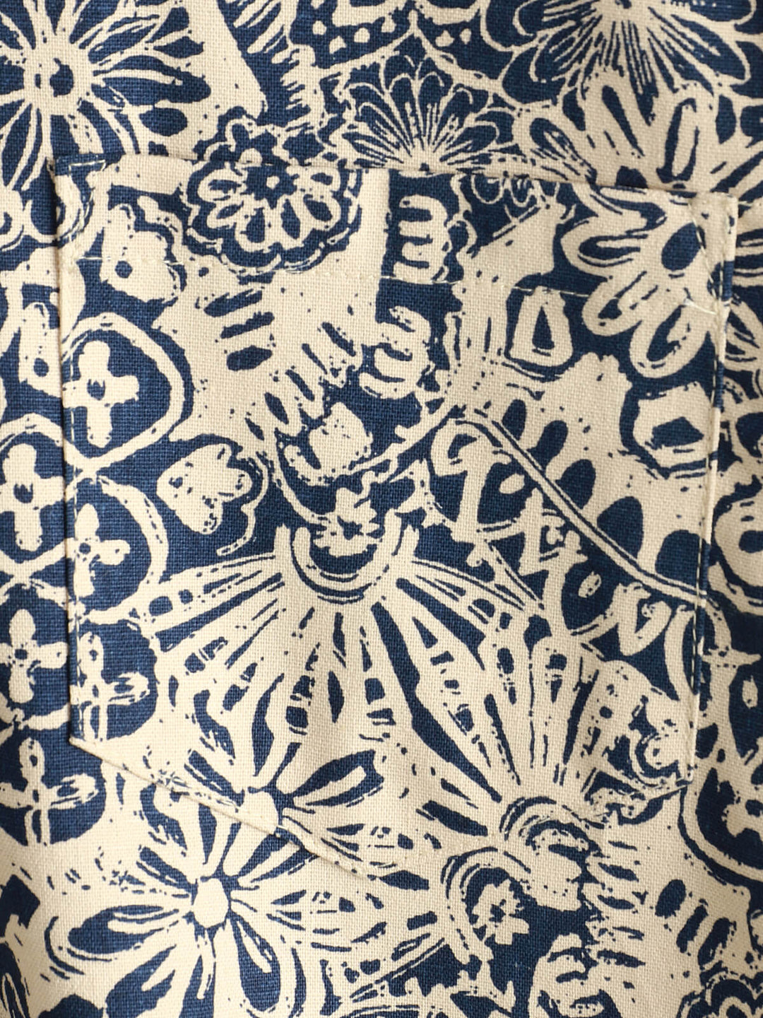 Herren Baumwolle Kurzarmhemd Paisley-Blumenmuster