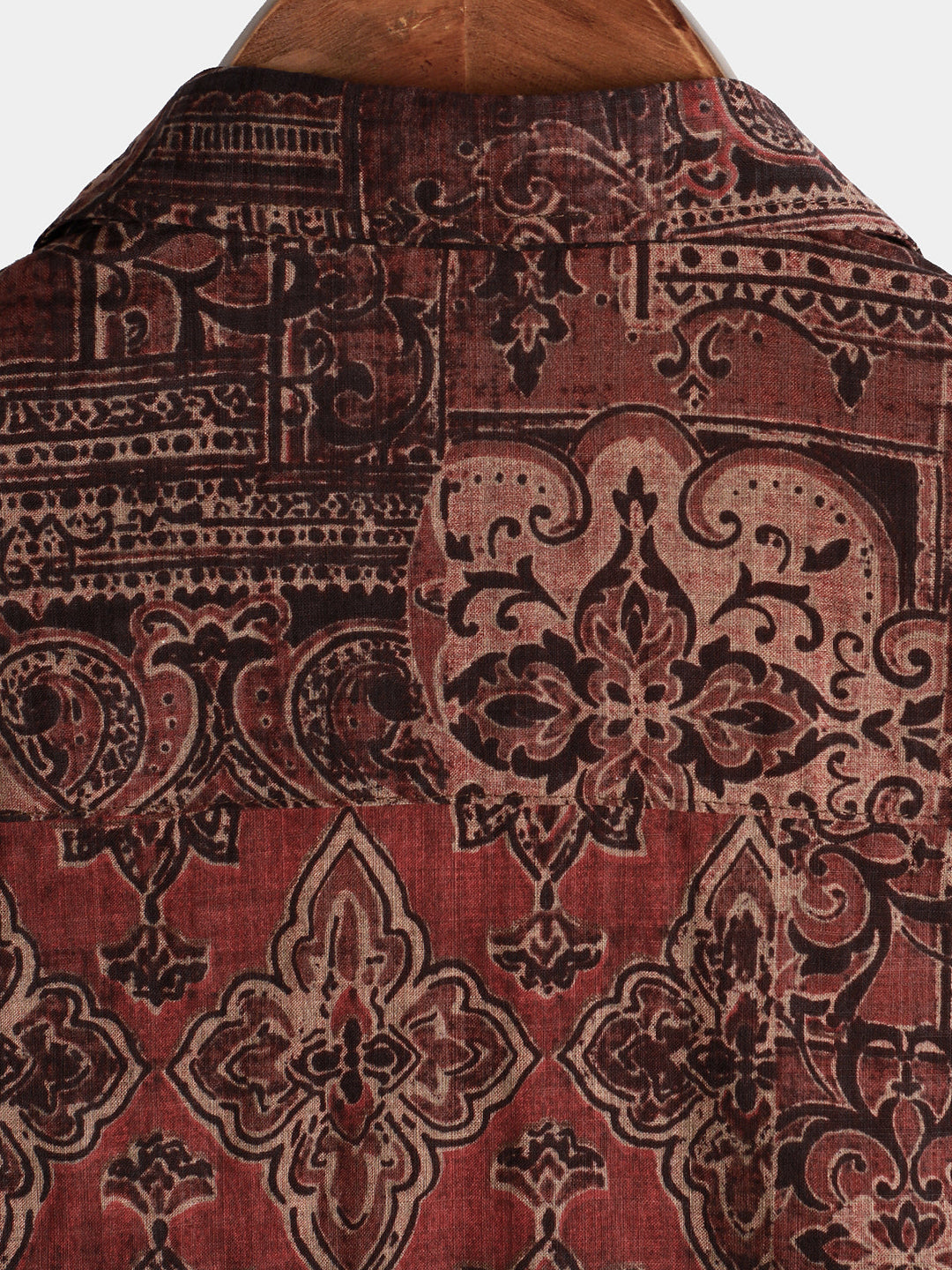 Herren Retro Urlaubs 70er Paisley Kurzarmhemd