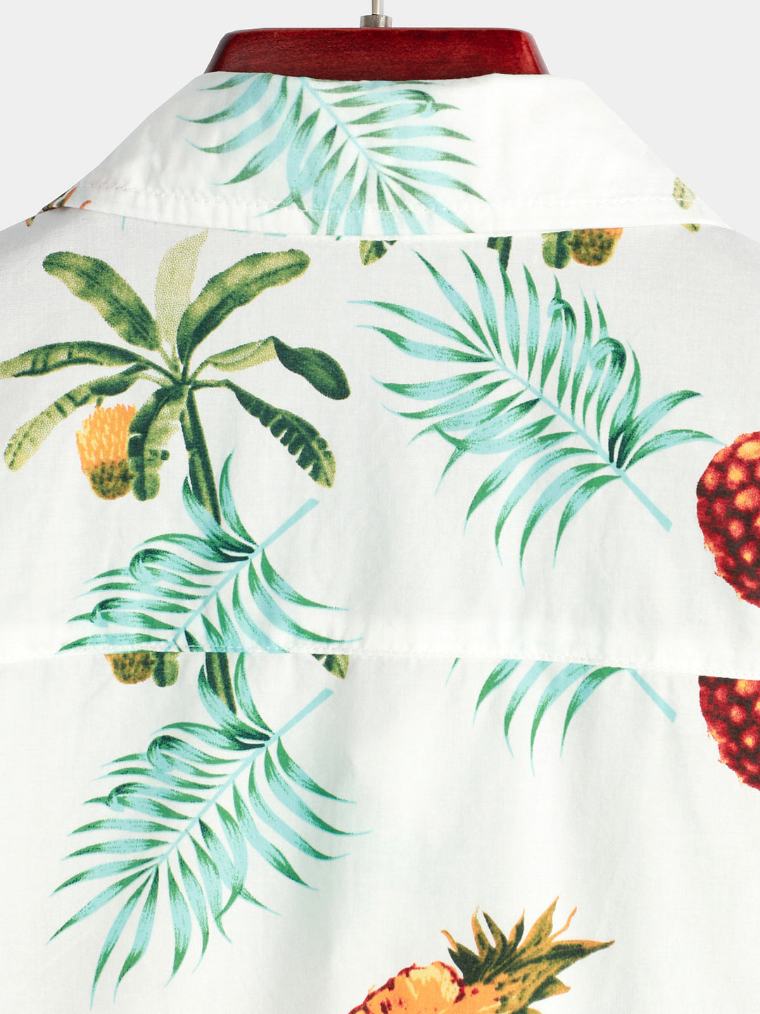 Chemise hawaïenne à manches courtes pour homme avec imprimé ananas