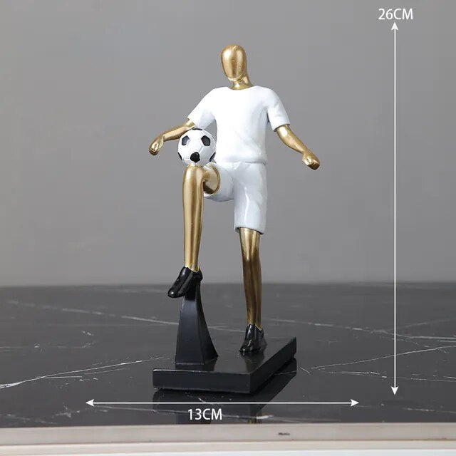 Abstrakte Fußballspieler-Figur