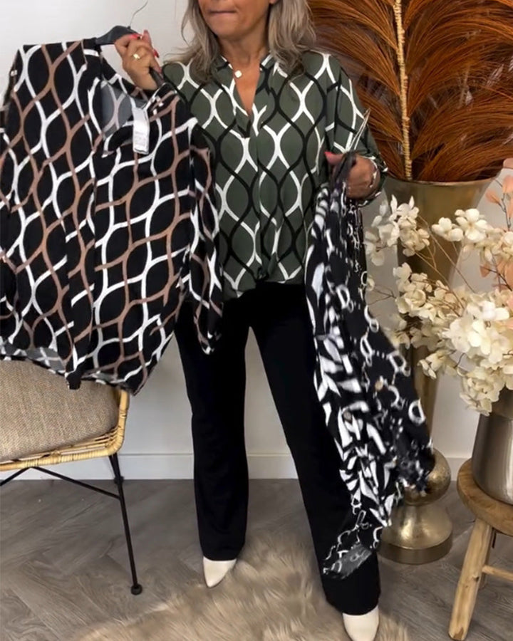 Noor – Bluse mit Grafischem Print
