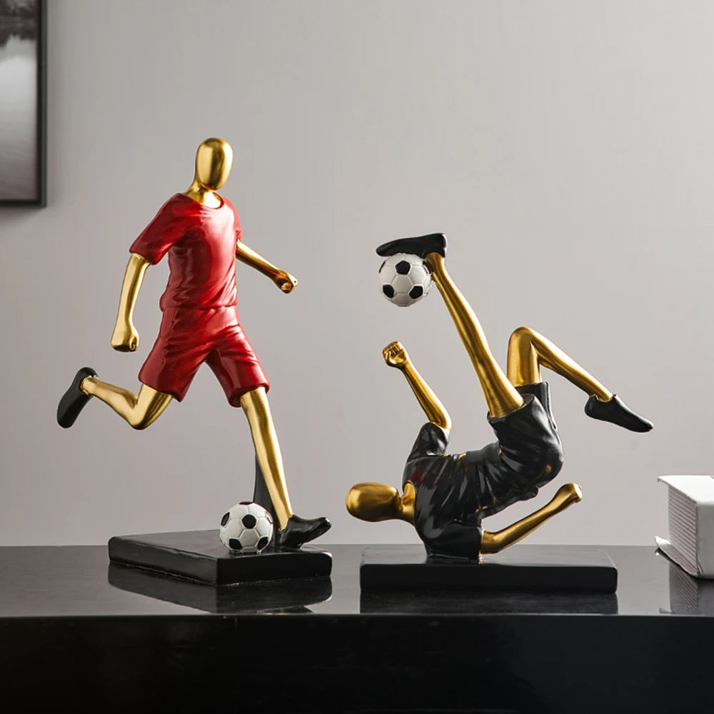 Abstrakte Fußballspieler-Figur