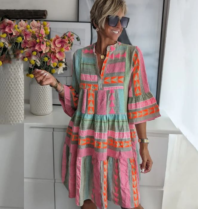Julie – Robe élégante et colorée 