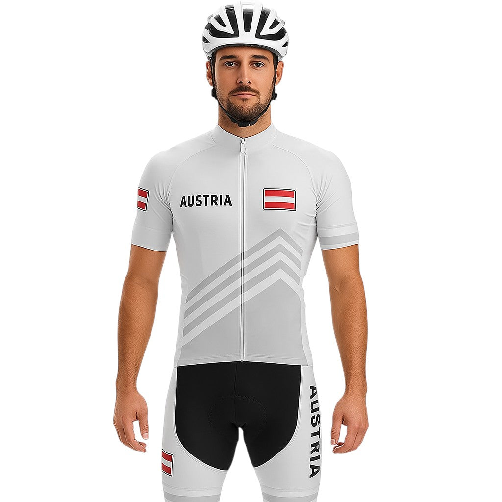 Tenue cycliste AKTIVABENTEUER™ AUSTRIA PRO Team | Rembourrage en gel, protection UV et Lycra à séchage rapide