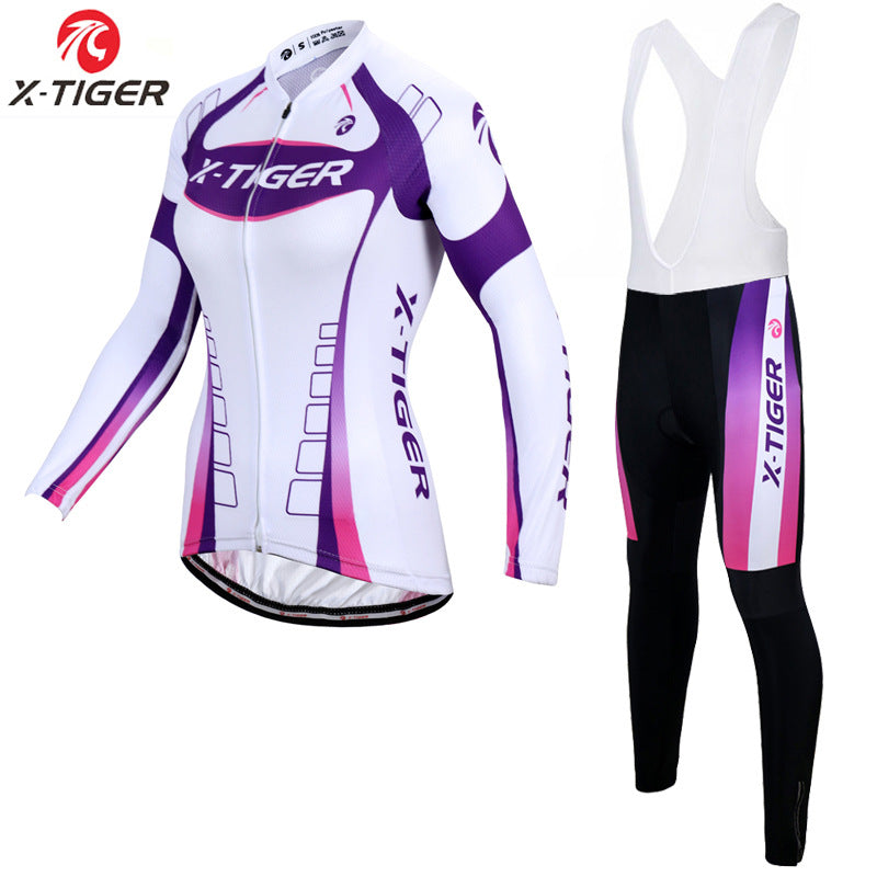 X-Tiger - Maillot de cyclisme à manches longues pour femme