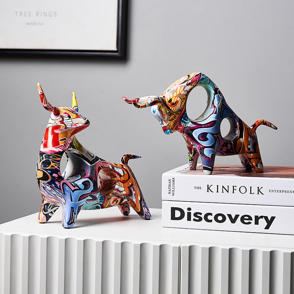 Abstrakte Graffiti-Statuette