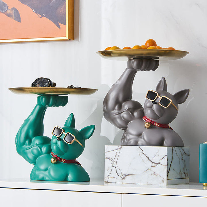 Muscular French Bulldog Süßigkeitenteller