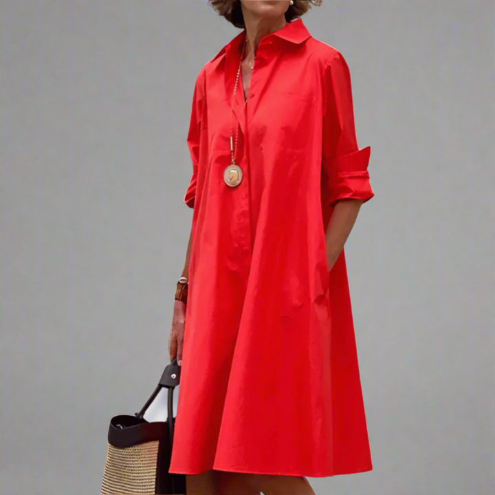 Sandrine | Elegantes und Lässiges Polo-Kleid