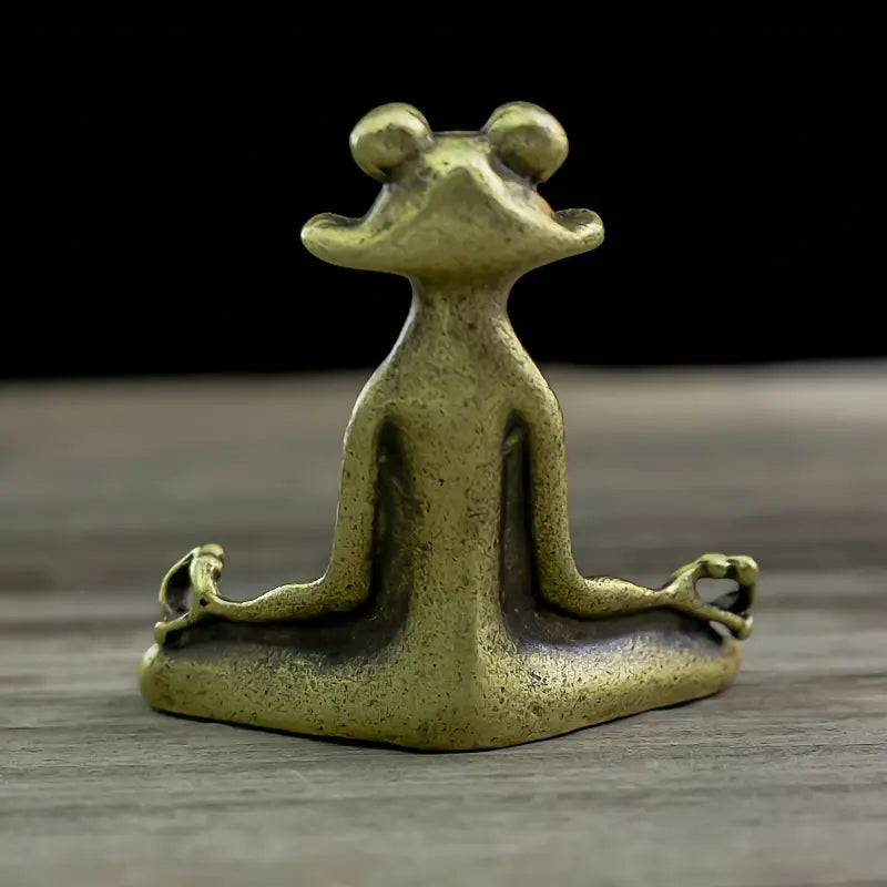 Meditoad – Eleganter Metall Frosch Räucherstäbchen Halter