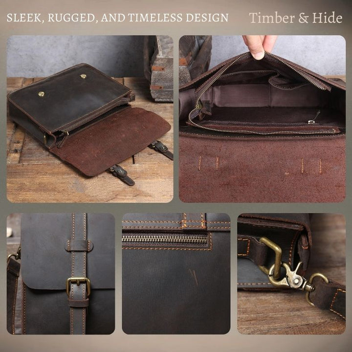 Leder-Kurier Tasche