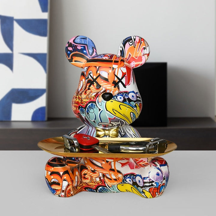 Graffiti Teddy Bear Tablett