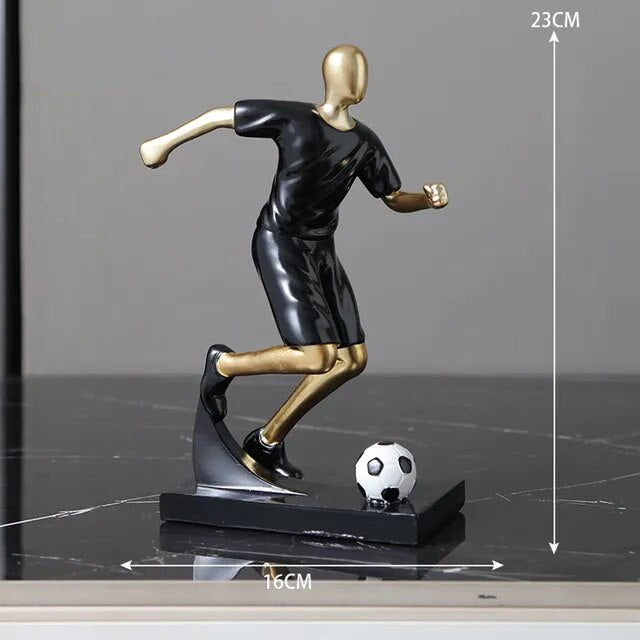 Abstrakte Fußballspieler-Figur