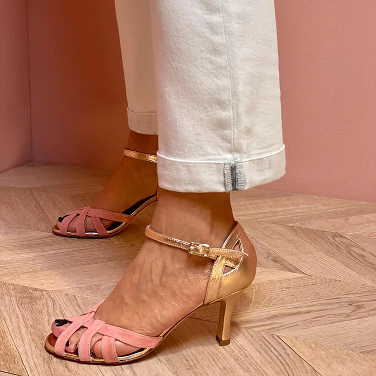 Elegante High-Strap Sandalen