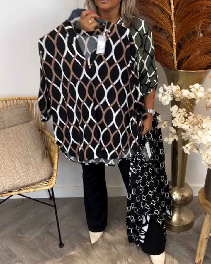 Noor – Bluse mit Grafischem Print