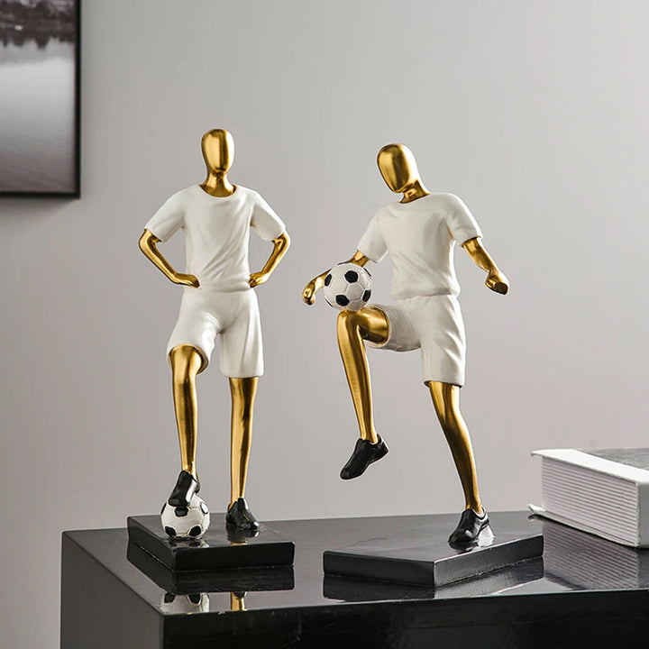 Abstrakte Fußballspieler-Figur