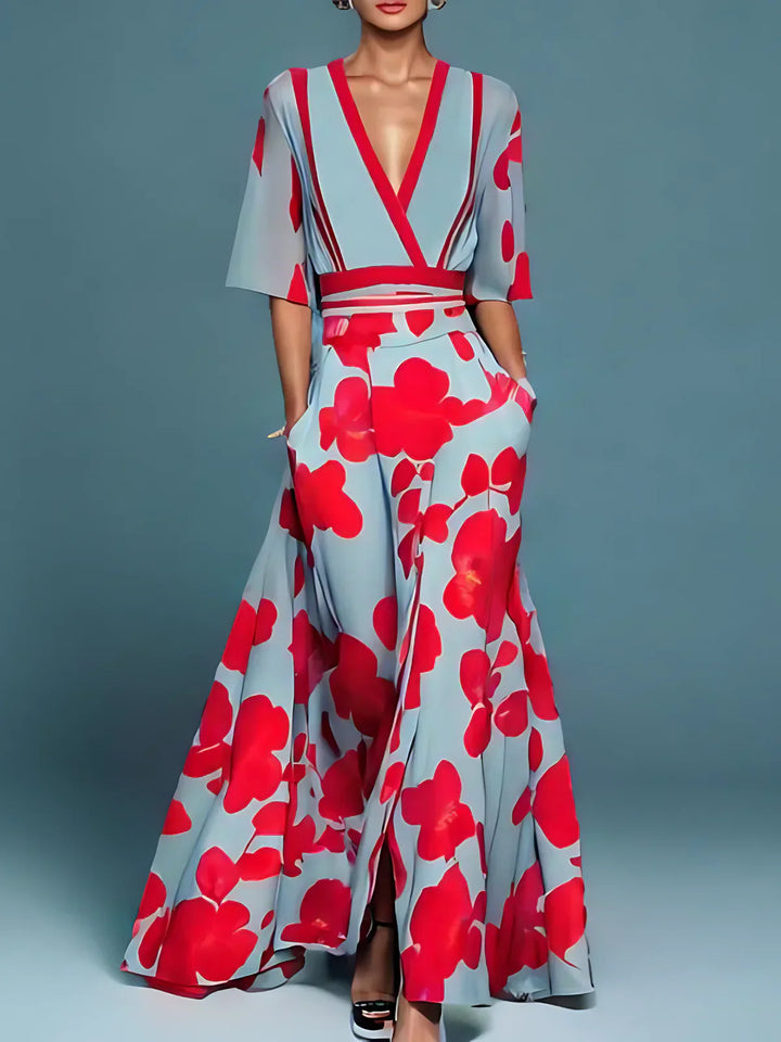 Laure | Robe fleurie élégante
