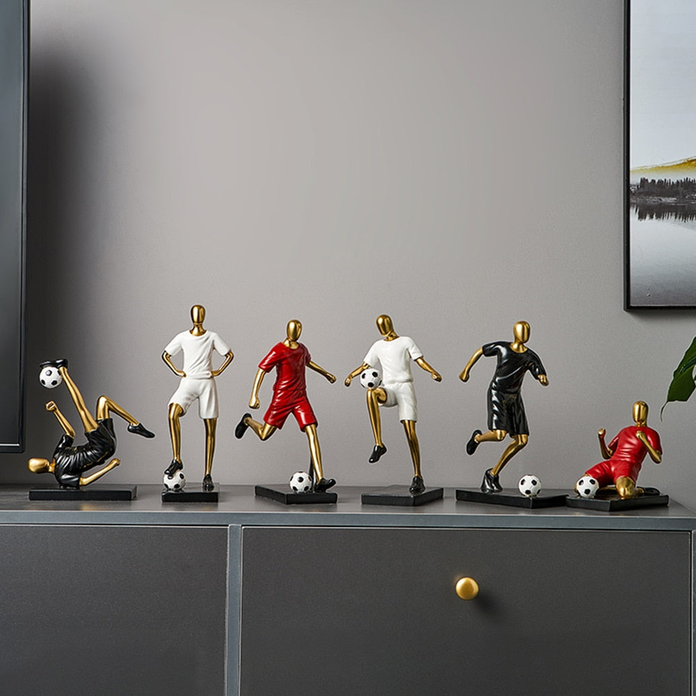 Abstrakte Fußballspieler-Figur