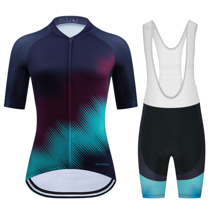 Tenue de cyclisme d'été pour femme AKTIVABENTEUER™ RAUDAX | Respirante, protection UV et coussinet en gel 19D 