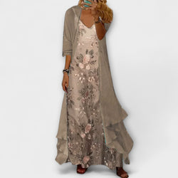 Elva | Geschichtetes Blumenkleid