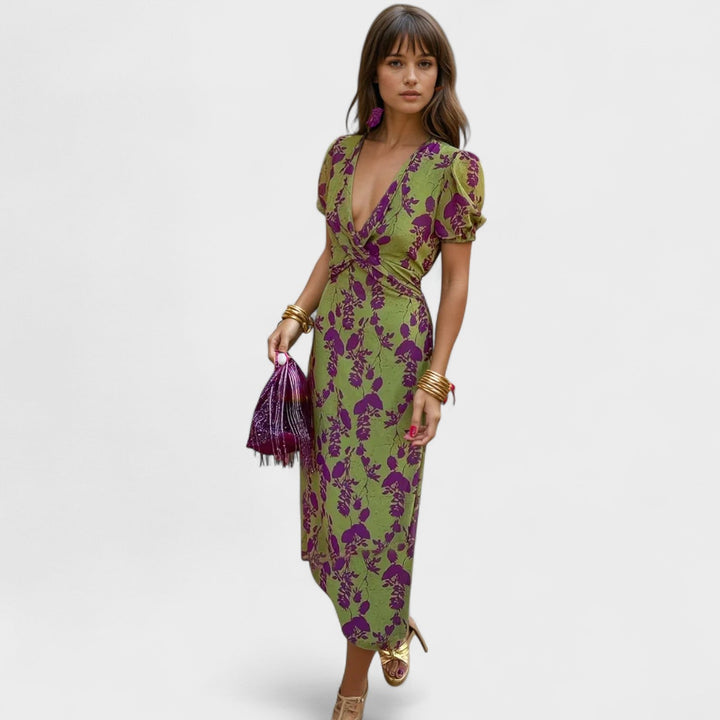 Miva | Robe portefeuille fleurie