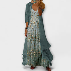 Elva | Geschichtetes Blumenkleid