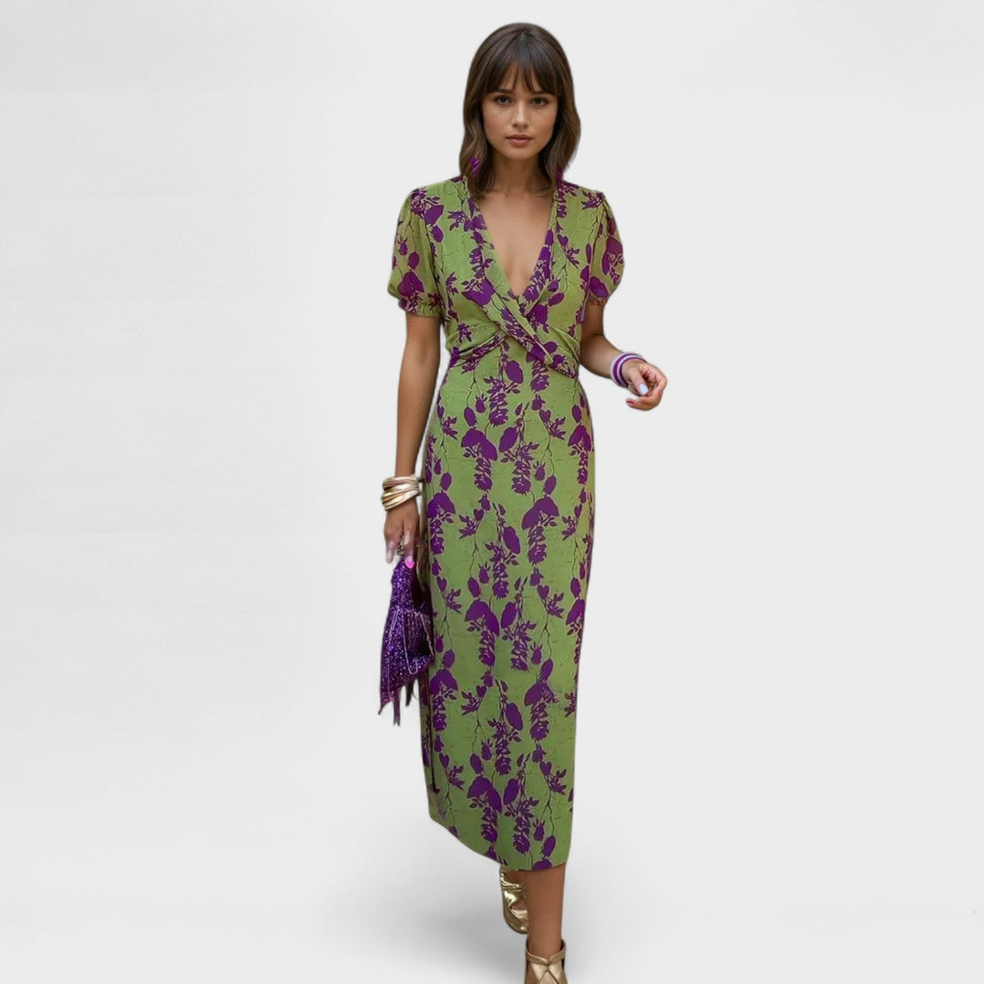 Miva | Robe portefeuille fleurie