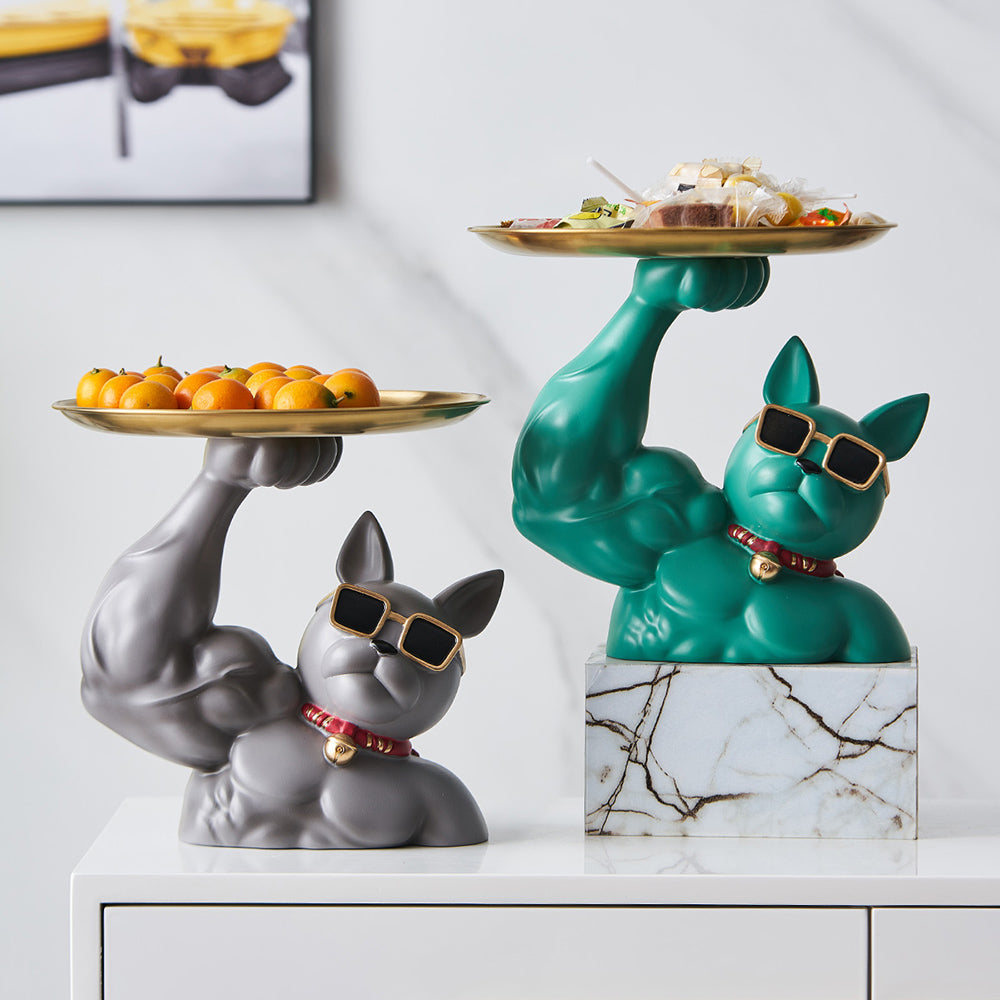 Muscular French Bulldog Süßigkeitenteller