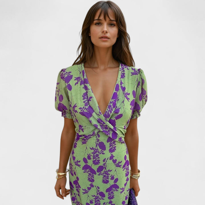 Miva | Robe portefeuille fleurie