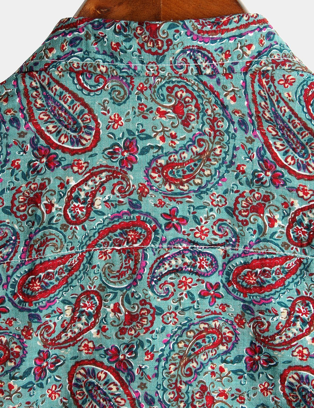 Chemise d'été rétro à manches courtes pour homme, motif cachemire