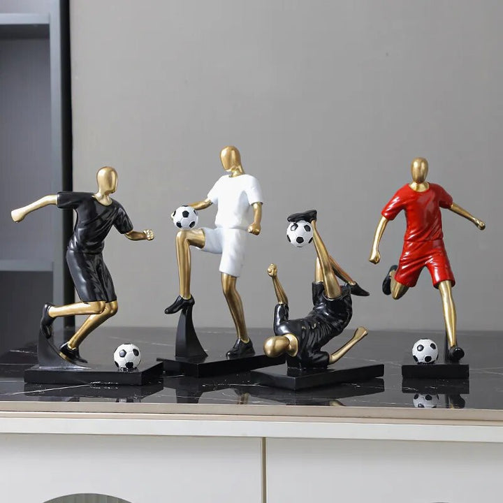Abstrakte Fußballspieler-Figur