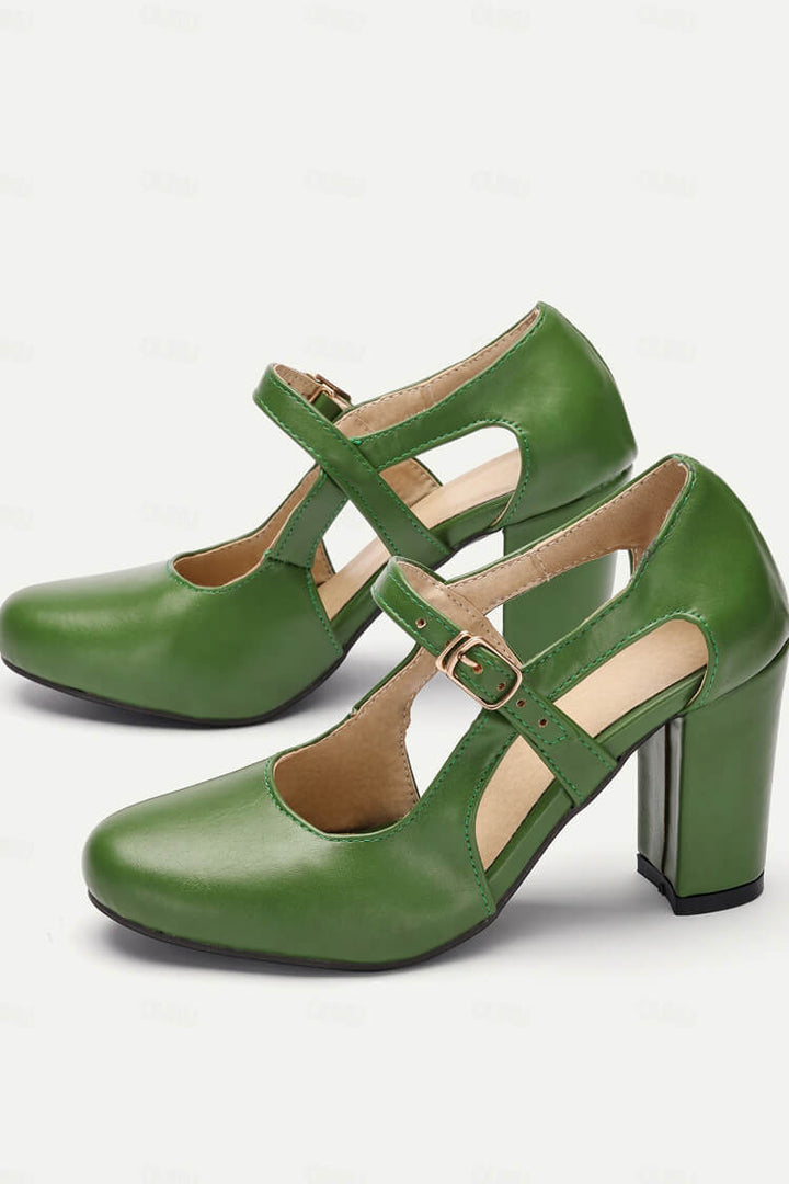 Elegante T-Riemen Komfort Schuhe