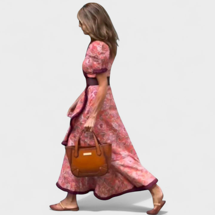 Vina | Robe portefeuille fleurie