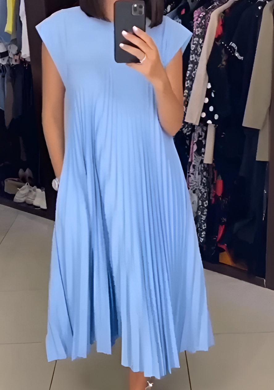 Simone | Leichte und raffinierte Plisseekleid